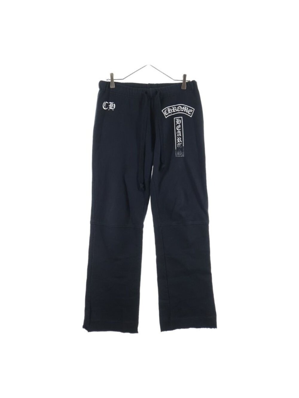 Chrome Hearts Tbar CH Logo Sweatpants Tea Bar Black Pants